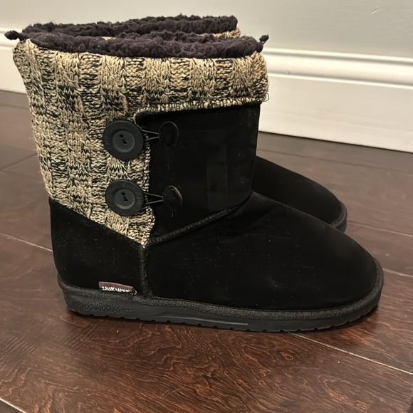 Muk Luks black and tan boots nwt 11 - Picture 5 of 8